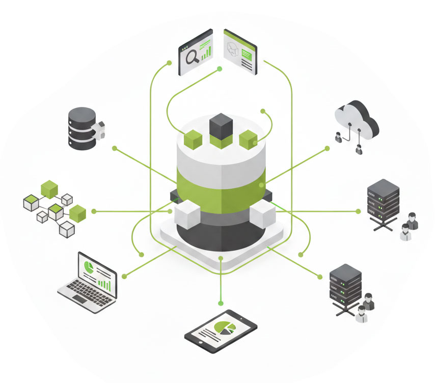 Data Warehouse Infografik